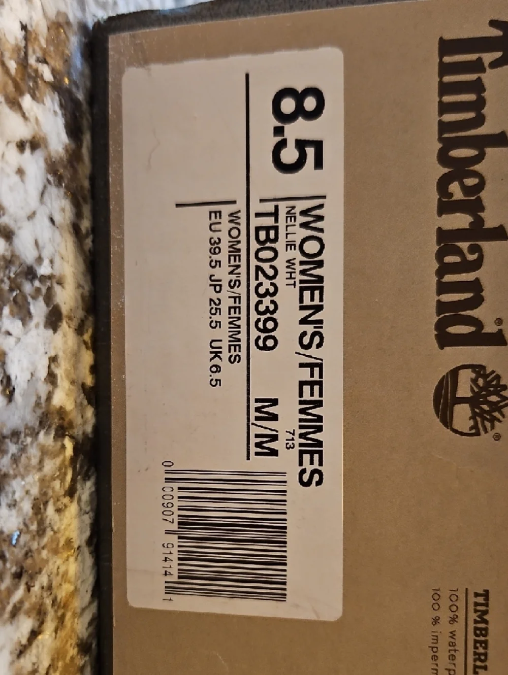 Timberland Brown and White Shoe Box Label - Women's 8.5 - Picture 2 of 8